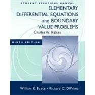 Student Solutions Manual to accompany Boyce Elementary Differential Equations 9e and Elementary Differential Equations w/ Boundary Value Problems 8e