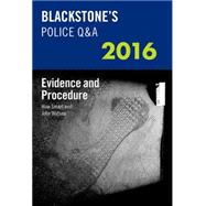 Blackstone's Police Q&A: Evidence and Procedure 2016