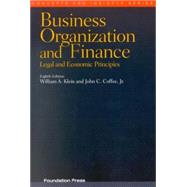 Business Organization and Finance