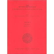 The Hittite Dictionary of the Oriental Institute of the University of Chicago