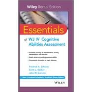 Essentials of WJ IV Cognitive Abilities Assessment,9781119623373
