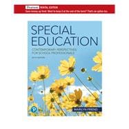 Special Education: Contemporary Perspectives for School Professionals [Rental Edition]