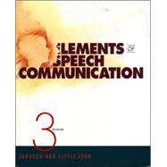 Elements of Speech Communication