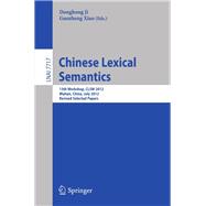 Chinese Lexical Semantics