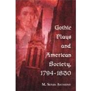 Gothic Plays And American Society 1794-1830