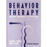 Behavior Therapy Concepts, Procedures, and Applications