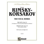 Two Vocal Works, Op. 52, 53 : Russian, English Language Edition