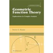 Geometric Function Theory