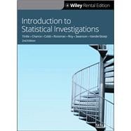 Introduction to Statistical Investigations [Rental Edition]
