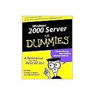 Windows 2000 Server For Dummies