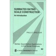 Summated Rating Scale Construction Vol. 82 : An Introduction