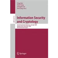 Information Security and Cryptology : 5th International Conference, Inscrypt 2009, Beijing, China, December 12-15, 2009. Revised Selected Papers