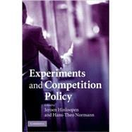 Experiments and Competition Policy book cover, ISBN 9780521493420