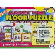 Giant Alphabet Train Floor Puzzle: Music Cd & Activity Book