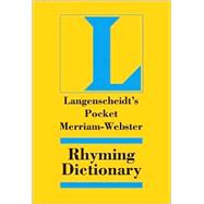 Langenscheidt's Pocket Merriam-Webster Rhyming Dictionary