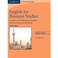 English for Business Studies Teacher's Book: A Course for Business Studies and Economics Students