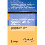 Database and Expert Systems Applications - DEXA 2022 Workshops