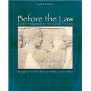 Before the Law An Introduction to the Legal Process
