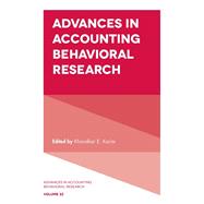 Advances in Accounting Behavioral Research
