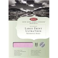 NKJV Large Print Ultrathin Reference Bible, Pink/Brown LeatherTouch Indexed