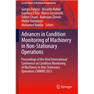 Advances in Condition Monitoring of Machinery in Non-Stationary Operations