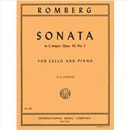 Cello Sonata in C Major, Op 43 No 2 - for Cello and Piano (item#3699)
