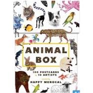 Animal Box: 100 Postcards by 10 Artists (100 postcards of cats, dogs, hens, foxes, lions, tigers and other creatures, 100 designs in a keepsake box) 100 Postcards by 10 Artists