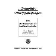 Der Giroverkehr der deutschen Sparkassen