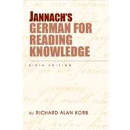 Jannach's German For Reading Knowledge