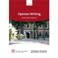 Opinion Writing 2008-2009 2008 Edition