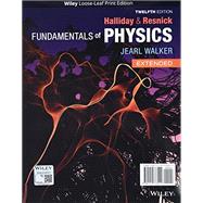 Fundamentals of Physics, Twelfth Edition WileyPLUS Next Gen Card with Loose-Leaf Set 1 Semester