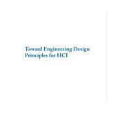 Toward Engineering Design Principles for HCI