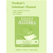 Student Solutions Manual  for Elementary & Intermediate Algebra