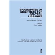Biographies of Scientists for Sci-tech Libraries