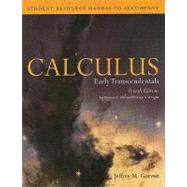 Student Resource Manual to accompany Calculus: Early Transcedentals