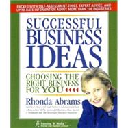 Successful Business Ideas : Choosing the Right Business for You