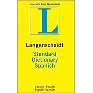 Langenscheidt Standard Spanish Dictionary/Diccionario Moderno Ingles