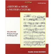 CD Set Volume I for A History of Music in Western