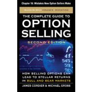 The Complete Guide to Option Selling, Second Edition, Chapter 16 - Mistakes New Option Sellers Make