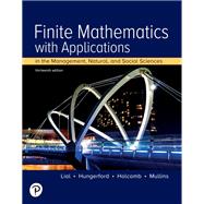 Finite Mathematics with Applications In the Management, Natural, and Social Sciences [Rental Edition]