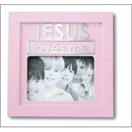 Jesus Loves Me Pink Frame