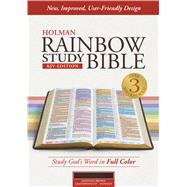 KJV Rainbow Study Bible, Mantova Brown LeatherTouch, Indexed