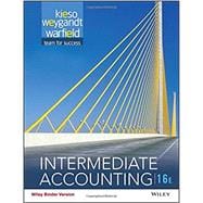 Intermediate Accounting (WileyPLUS with downloadable Vitalsource eTEXT)