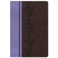 KJV Rainbow Study Bible, Brown/Lavender LeatherTouch, Indexed
