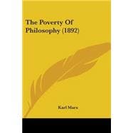 The Poverty Of Philosophy