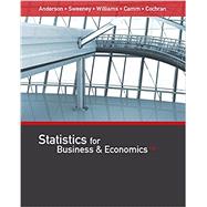 Bundle: Statistics for Business & Economics, 13th + MiniTab, 2 terms (12 months) Printed Access Card
