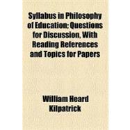Syllabus in Philosophy of Education