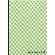 Stylish Green Tablecloth Design Blank Cookbook