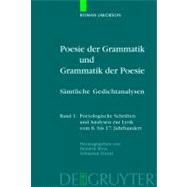 Poesie Der Grammatik Und Grammatik Der Poesie