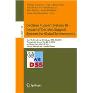 Decision Support Systems III